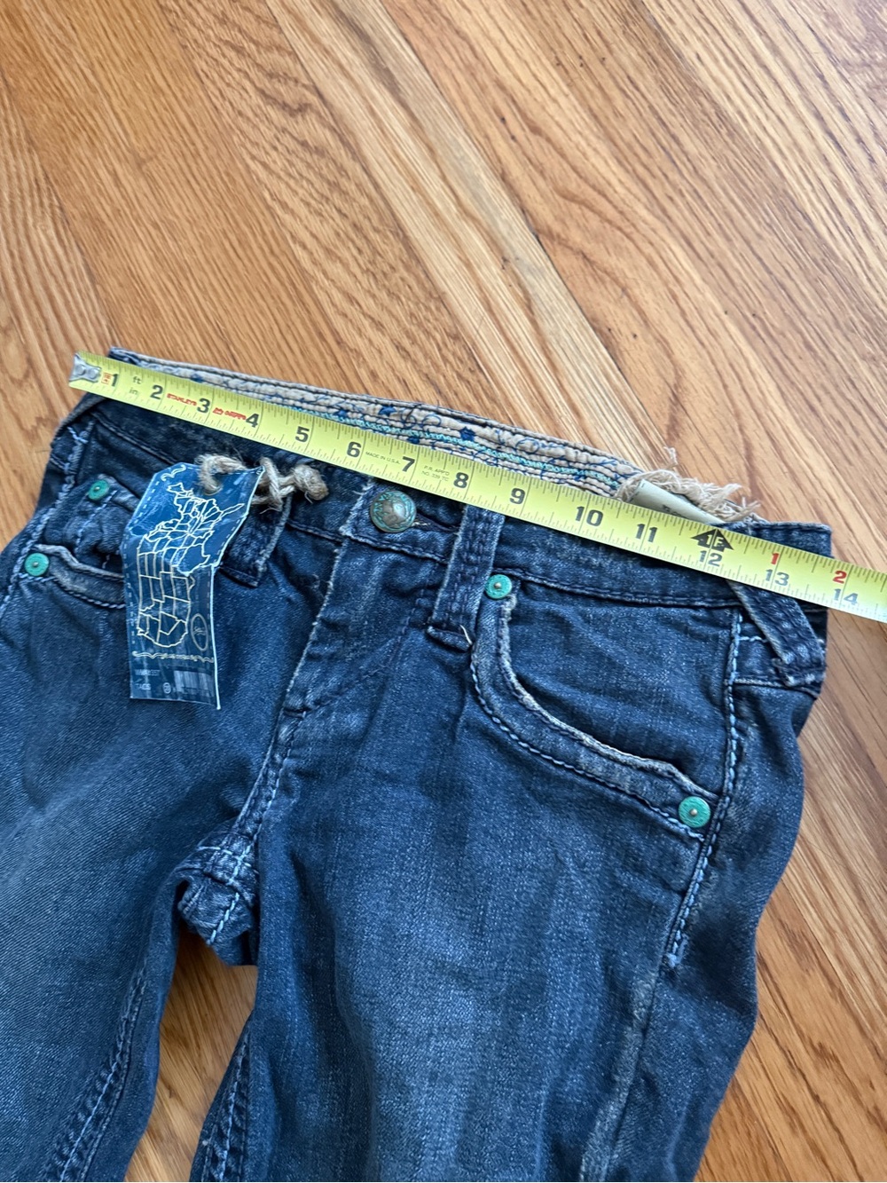 Y2K Stitch’s Maya Indian button country girl jeans 25 - Picture 9 of 11